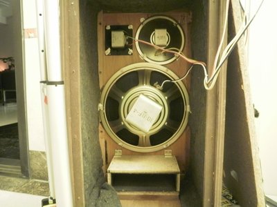 (老高音箱)日本1968年生產 古董喇叭 PIONEER CS-7 12吋三音路天然磁鐵完整紙盆.原汁原味.