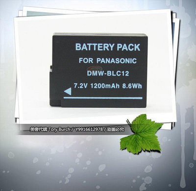 Panasonic DMW-BLC12 BLC12 相機電池 電池 GH2 G5 FZ200