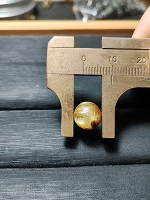 鈦晶珠徑9mm，重1.32g，純天然鈦晶珠子單珠散珠，發2415 水晶 擺件 原石【楚風漢韻】