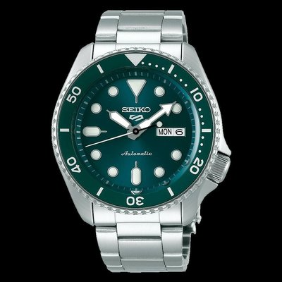【金台鐘錶】SEIKO精工 5號盾牌 SRPD61K1 機械錶 潛水表 動力儲存41小時 (綠水鬼) 43mm