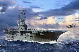 【TRUMPETER 06743】1/700 二戰 美國 USS CVS-11 無畏號 INTREPID 航空母艦