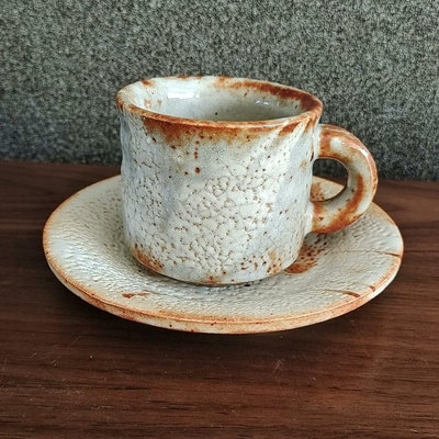 【二手】日本山志野咖啡杯24765【古玩天下】古玩 收藏 古董