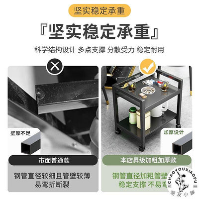 麻將桌茶幾客廳家用小戶型茶桌沙發邊幾棋牌室茶水架可移動小桌子-潮友小鋪