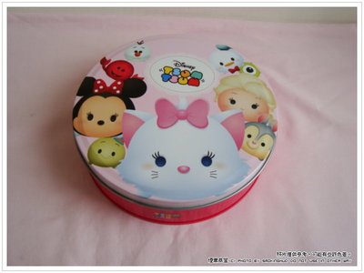 《煙薰草堂》郭元益 Disney 迪士尼 Tsum Tsum  禮盒 鐵盒 空盒 /  圓型 18cm