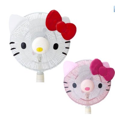 Hello kitty凱蒂貓正版貓頭電風扇罩防塵套防護風扇套罩