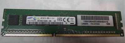 4GB桌機用DDR3-1600記憶體4G 1RX8三星PC3-10600U-11-13-A1 SAMSUNG RAM