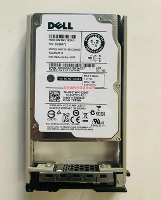DELL r520 r620 r720 r820 伺服器硬碟 1.2T 10K SAS 6GB 2.5寸