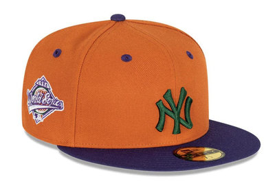 New Era MLB 澳洲線 NY Yankees Seasonal 59Fifty 暗橘色紫色紐約洋基全封帽