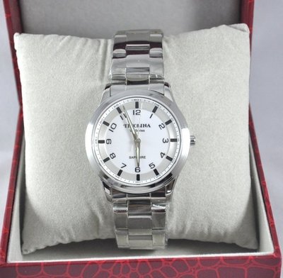 TIVOLINA 簡約時尚錶款，日本原裝機芯，品質保證不輸大廠牌，白面 MAW3715-W (免運)