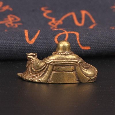 現貨熱銷-【紀念幣】仿古玩精品銅器古法精鑄銅佛像彌勒佛布袋佛像小號桌面銅擺件禮品