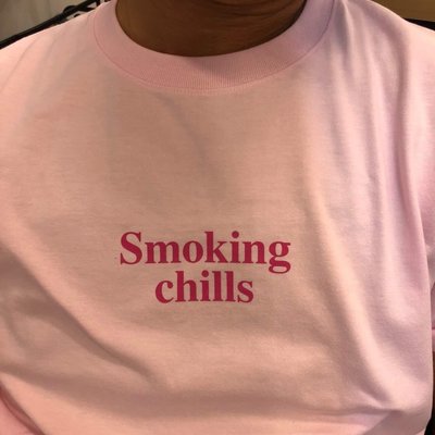 xsPC FR2 Pot-man t-shirt Smoking chills 兔子 粉M