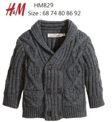 ✿現貨 出清✿   H&amp;M  BOY 雙排扣 毛衣外套 【尺寸 86】 $650