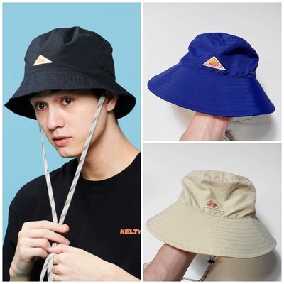 Cover Taiwan 官方直營 KELTY 嘻哈 戶外 漁夫帽 魚夫帽 遮陽帽 情侶裝 黑色 卡其色 藍色 (預購)
