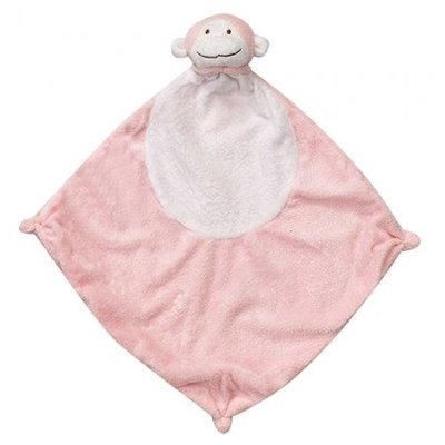 【BC小舖】美國 ANGEL DEAR 動物嬰兒安撫巾(粉紅小猴)