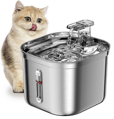 【現貨】咪飲水機不鏽鋼自動循環流動水餵水器恆溫加熱寵物餵水器B21