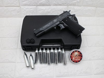 [01] UMAREX Colt 1911A1 4.5mm 喇叭彈 CO2槍 + CO2小鋼瓶 + 喇叭彈(COLT45