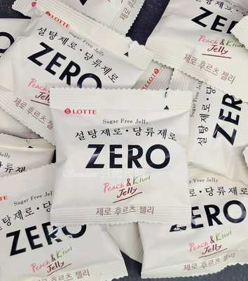 現貨 韓國 LOTTE 樂天 ZERO 零糖 水果軟糖 奇異果 水蜜桃 軟糖 低卡零食 袋裝 17小包