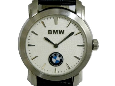 [專業模型] 石英錶 [BMW W2939] 寶馬 圓形 賽車錶[白色魚鱗面+小秒針[BMW]]時尚/軍錶
