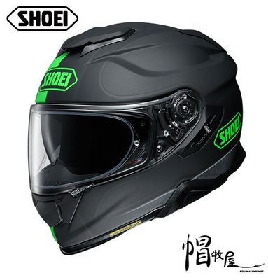 【帽牧屋】日本 SHOEI GT-AIR II REDUX TC-4 全罩安全帽 公司貨 內置墨片 透氣 消光黑/綠
