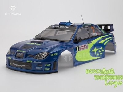 BOxx潮玩~Killerbody 1/10 模型斯巴魯翼豹WRC 2007拉力完成品車殼貼紙透明