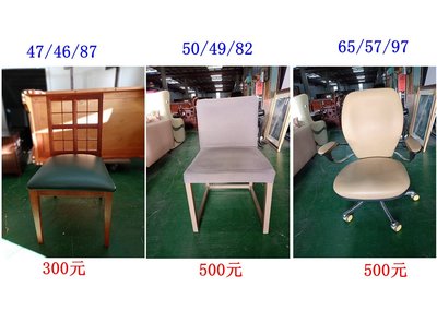二手家具全省估價(集穎全新二手家具)--各式各款穩重木製餐椅 咖啡椅 餐廳椅 辦公椅 C-2091205
