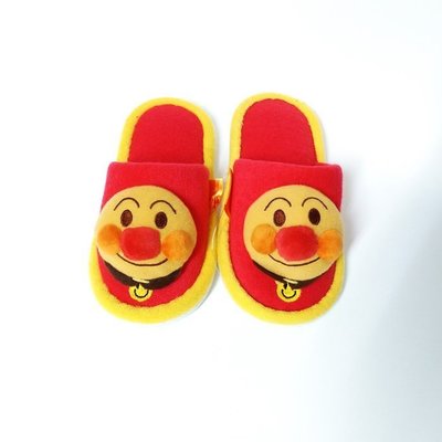 ❃小太陽的微笑❃日本 麵包超人室內拖-立體造型紅色 14~16cm 室內拖鞋