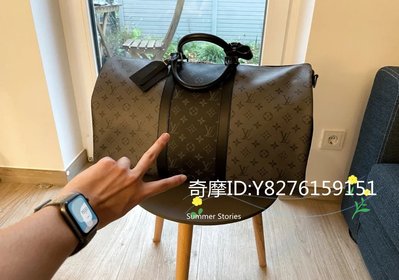 二手正品 LV 路易威登 KEEPALL BANDOULIÈRE 50 旅行袋 肩背包 手提行李袋 M45392