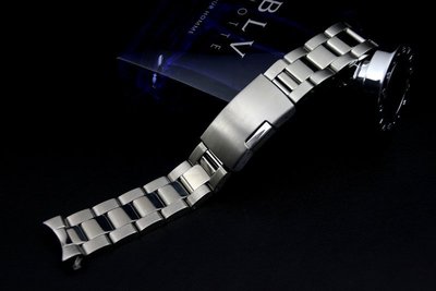 20mm彎頭中排光面 ,兩側拉砂質感,SEIKO,SUBMARINER,GMT黑水鬼實心不鏽鋼錶帶,單折側按扣