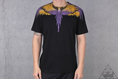 【HYDRA】Marcelo Burlon Purple Wings T-shirt 翅膀 羽毛 短T 黃紫【MB25】