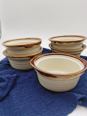 日本回流 粗陶雪糕碗布丁碗蛋糕模具DIY烘焙工具陶瓷烤盅