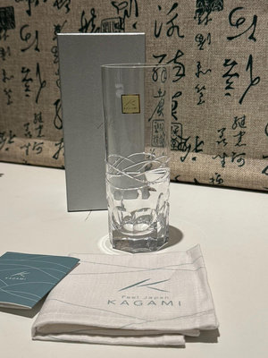 日本江戶切子kagami水晶 切子杯 飲料酒杯