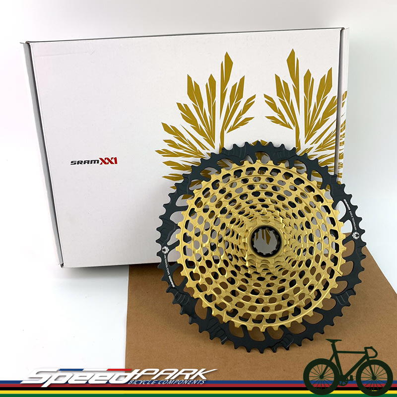 【速度公園】SRAM XG-1299 Eagle 登山車飛輪 10-52T『金黃色』12速飛輪 高品質 ，MTB 自行車