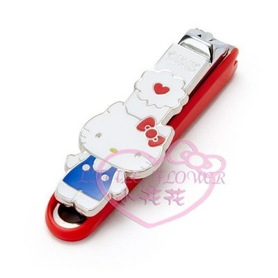 ♥小公主日本精品♥hello kitty凱蒂貓造型 指甲剪 -心款 指甲刀 不鏽鋼紅色 指甲剪 33202808
