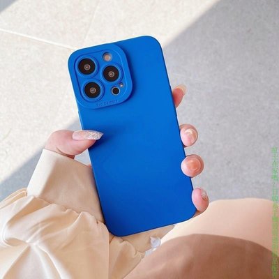 熱銷 蘋果13手機殼iphone12 pro max瞳眼純色全包11藍色矽膠保護套iPhone手機配件手機保護殼【紅土】