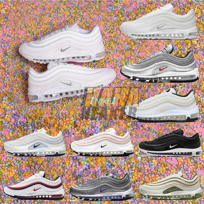 【NIKE】耐吉韓國🇰🇷耐吉代購 Nik耐吉e Air 耐吉Max 97耐吉 純白 銀 耐吉紫 銀彈 氣耐吉墊 男鞋 經耐吉典款 氣墊 耐吉休閒鞋 92耐吉