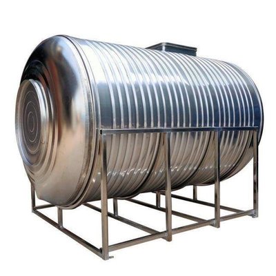 加厚太陽能樓頂廚房蓄水桶304不銹鋼水箱臥式儲水罐水塔家用平放     新品 促銷簡約