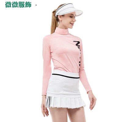 高爾夫女裝 高爾夫球衣女 運動套裝女 韓版女裝新品Number高爾夫服裝女子運動長袖T恤薄款速乾女士打