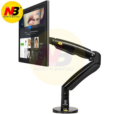 NB-F100A 桌上型氣壓式液晶螢幕架 適合在家庭和商務等各種場所使用 空間節約簡單易安裝 適用22"~35"吋顯示器
