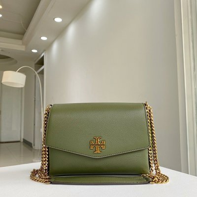 1220:) 美國正品代購～熱銷中 TORY BURCH  TB KIRA PEBBLED 牛皮風琴包逛街包