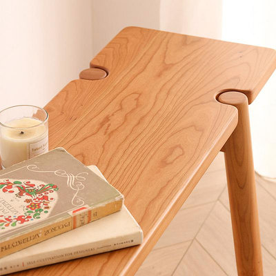 實木長條凳櫻桃木長凳子原木換鞋凳現代簡約臥室床尾凳餐桌長板凳