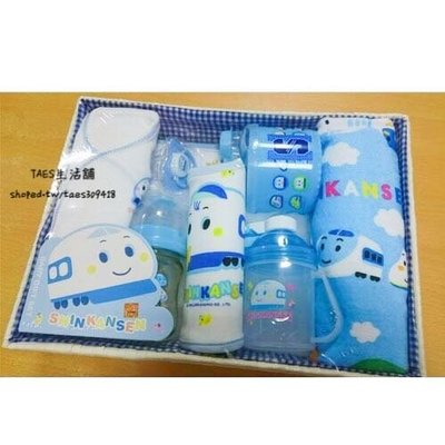 正版授權 SHINKANSEN 新幹線 嬰兒用品禮盒 嬰兒禮盒 附提袋