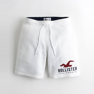 【HOLLISTER Co.】【HCO】HC男款棉短褲下紅大鷗黑藍字白 F09210811-16