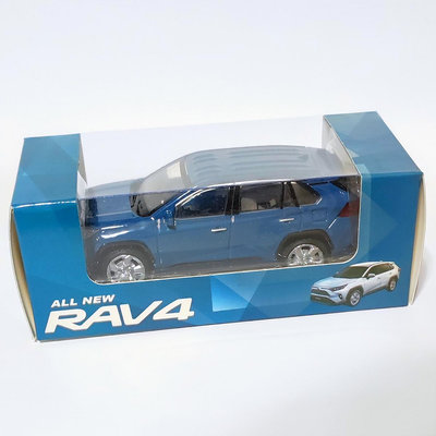 【TOYOTA】AII NEW RAV4 LED 迴力車（石漠藍）【全新未拆封】