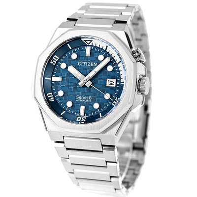 CITIZEN NB6060-58L  星辰錶 42.5mm  Series8 機械錶 藍寶石鏡面 銀色不鏽鋼錶帶 日本製 男錶女錶
