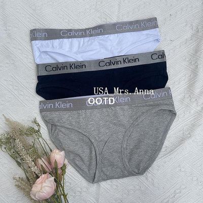 🔥Anna美國代購🇺🇸 Calvin Klein 女士三角內褲 CK 內褲組 純棉寬邊 三件組 黑 白-OOTD