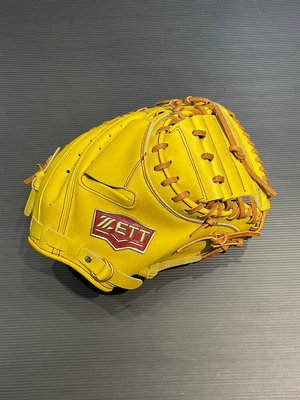 棒球世界全新ZETT36213系列硬式棒球專用補手手套特價黃色(BPGT-36212)