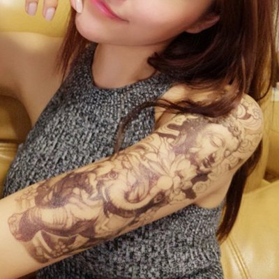 【萌古屋】佛祖手臂大圖 - 男女防水紋身貼紙刺青貼紙QS-D002 K72