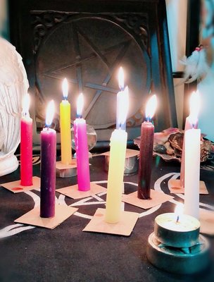 10公分長條蠟燭  儀式  冥想  祝聖【藥魂】