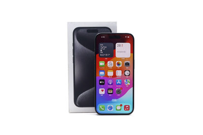 【台中青蘋果】Apple iPhone 15 Pro 黑色鈦金屬 128G 二手 6.1吋 蘋果手機 #85677