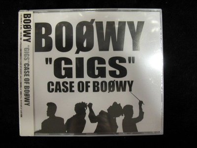 BOOWY - "GIGS" CASE OF BOOWY -全新 日本天團雙CD -201元起標